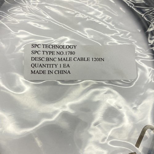 NEW SPC Technology BNC Male Coax Cable 120” SPC Type No. 1780 - Picture 5 of 5