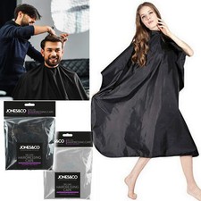 BARBERS HAIR CUT CUTTING HAIRDRESSING HAIRDRESSERS SALON BARBER GOWN CAPE BLACK