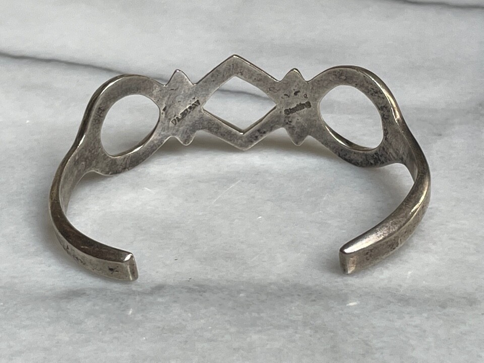 Native American F.L.Begay Navajo Open Design 925 Sterling Silver