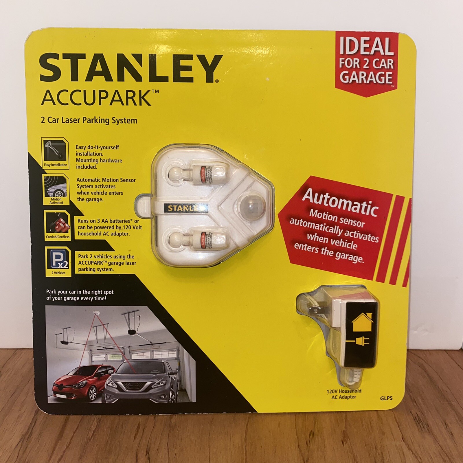 NEW Stanley Accupark Garage Parking 2 Car Laser Parking System Assist
