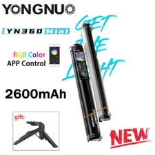 Yongnuo YN360 Mini RGB Full Color LED Video Light Stick APP Control 2700K-7500K