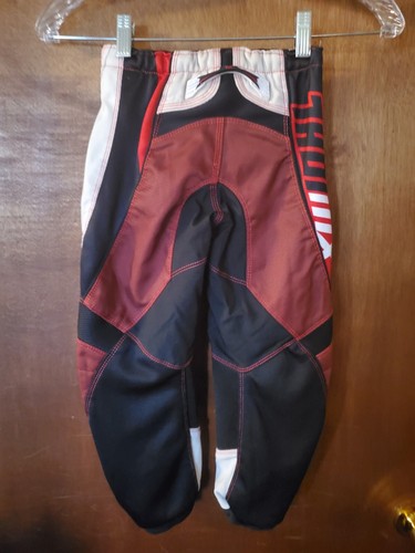Thor MX Phase Riding Motocross Pants Youth Size 20 black white red padded nylon - Picture 13 of 13
