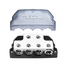 Recoil BDB24 6-Way Power Distribution Block for Car Audio Amplifier Splitter