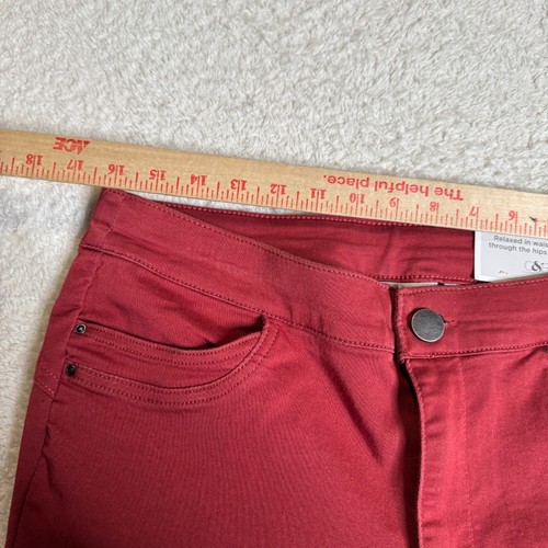 Christopher & Banks Perfect Pant Brick Red 8 NWT Ankle Straight Fit Mid Rise - Picture 6 of 11