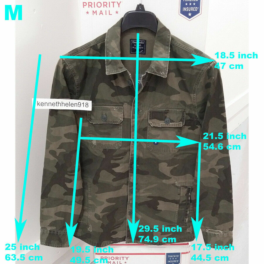 Abercrombie & Fitch M 迷彩ジャケット Abercrombie & Fitch Mens M Field Jacket Y2K Olive Green Camo