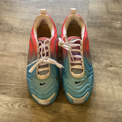 Nike AR9293 600 Air Max 270 Women's Lava Glow Blue Fury Athletic Running Shoes 8
