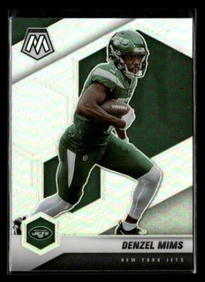 Denzel Mims 2021 Panini Mosaic #158 Prizm Silver New York Jets