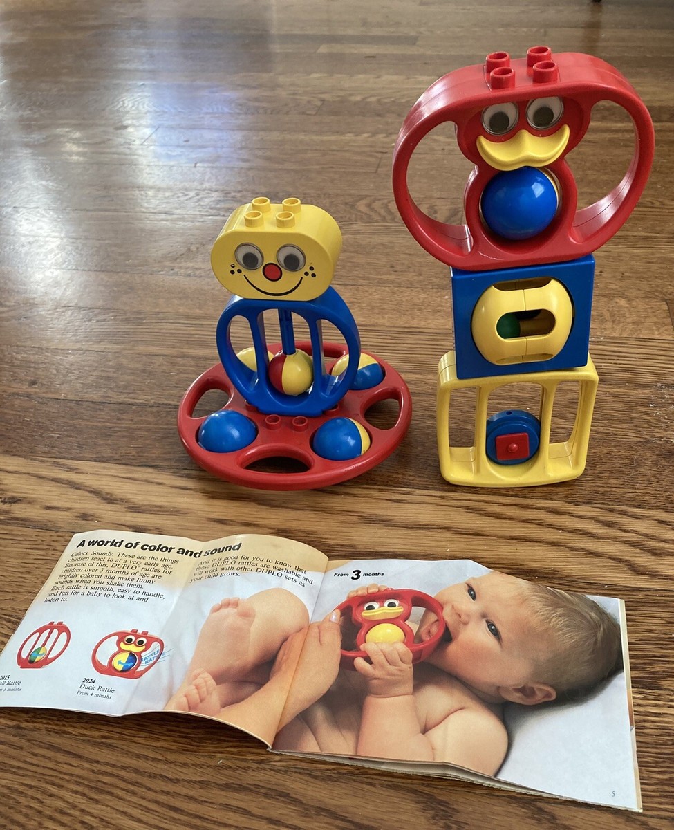 LEGO DUPLO Pc BABY RATTLES TOYS Base, Round Square Rattles