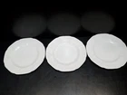 3 Vintage Harvest Grape Milk Glass Dinner Plates Indiana Glass White 9 3/4