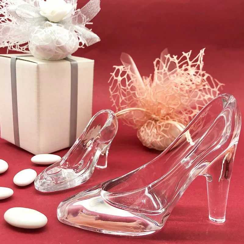 Generic Crystal Shoes Glass Home Decor Cinderella High-Heeled | Jumia  Nigeria