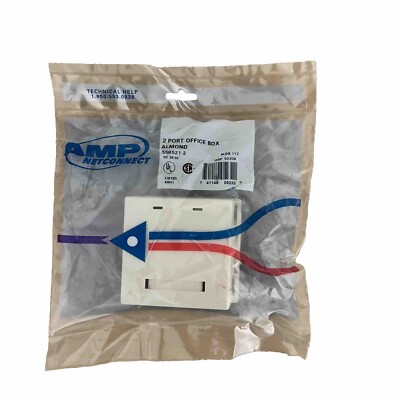 AMP Net Connect 2 Port Office Box 558521-2 Almond