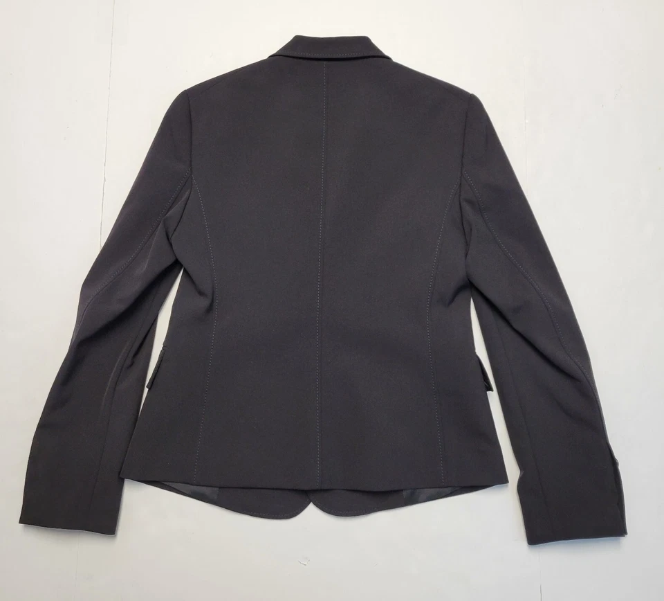 $635 Nueva Chaqueta Blazer STRENESSE PARA MUJER 6 Mediana Negra Bury Poliamida Elastano Foto 3 de 4
