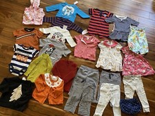 Lot of 23 Baby Girl Boy 3 months - 12 Months Clothing All Seasons 87