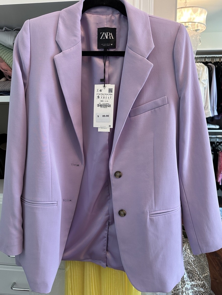 NWT Zara Women's Small Light Purple Lilac Blazer | eBay