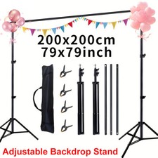 Backdrop Stand 6.5x6ft WxH Photo Studio Adjustable Background Stand Support Kit