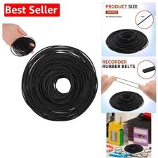 100 Pcs Recorder Rubber Belts Cassette Recorder Repair Maintenance