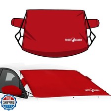 FrostGuard Deluxe Full-Coverage Car Windshield Cover for Ice and Snow, Stan