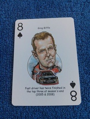 Greg Biffle Card American Racing Hero Decks Playing Cards Nascar Card