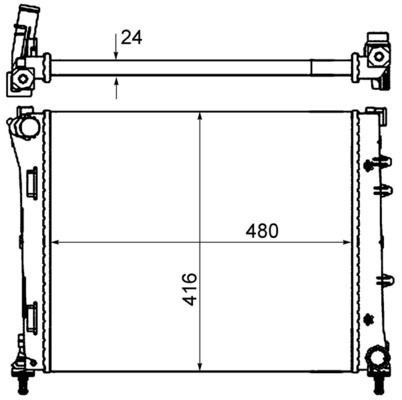 Mahle KüHler, MotorküHlung CR 2000 000S Passend FüR Fiat-image