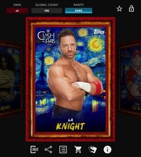 DIGITAL Topps WWE Slam 25 - FROM PARIS WITH PAIN Red Base - LA KNIGHT
