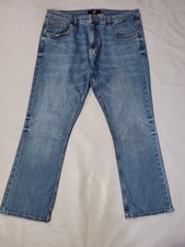 Mens Next Jeans Size 38 Bootcut Stretch W38 L29 Zip Fly