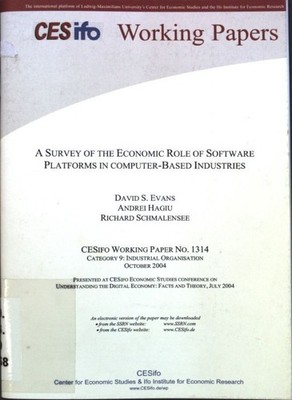 A Survey of the Economic Role of Software Platforms in Computer-Based Industries