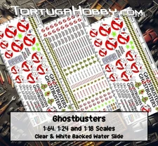 Ghostbusters - 1:24 Scale Waterslide Decals - Cars, Trucks, Derby