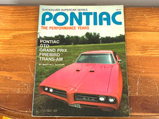 Pontiac The Performance Years Soft Cover Book Quicksilver Series From 1982