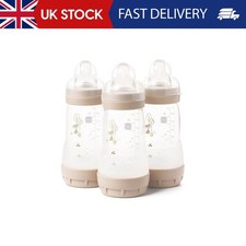 MAM Easy Start Anti-Colic Baby Bottles | 3 Pack (3 x 260) | Self-Sterlising Baby