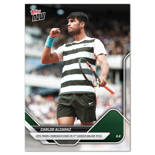 Carlos Alcaraz #TN-CA 2025 Topps Now card