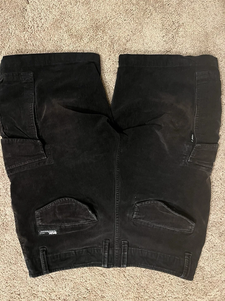 Pantalones Cortos Carga Pana DGK • Talla 30 Negro Patinador Y2K Streetwear Foto 4 de 4