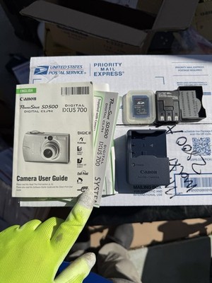 Cannon CB-2LU CHARGER W/battery And Manual And SD CARD And Cover!