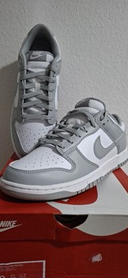 Nike Dunk Low Retro Herren Sneaker Grau/Weiß Low Top Schnürung EU 43,5-44 HF5441