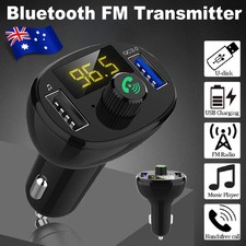 Bluetooth FM Transmitter Dual USB Car MP3 Adapter Charger Wireless Handsfree Kit