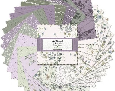 AU NATUREL 42 Pc 5'' Squares Charm Pack Quilt Fabric by Wilmington