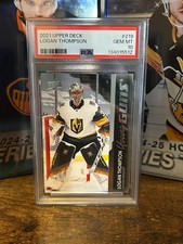 2021-22 UPPER DECK SERIES 1 LOGAN THOMPSON YOUNG GUNS #219 PSA 10 GEM