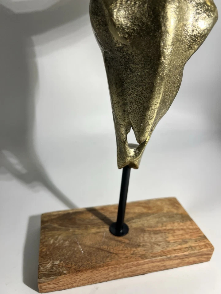 公牛金属金牛头骨雕塑家居装饰哥特式西部 — 第 4/4 张图片