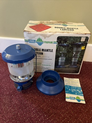 #ad Wenzel Double Mantle Propane Lantern In Box NEW Pyrex Globe. 🔥🔥Coleman $49.99