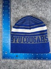 BYU Cougars Beanie Toque Adult One Size Blue Knit Acrylic Embroidered Reversible