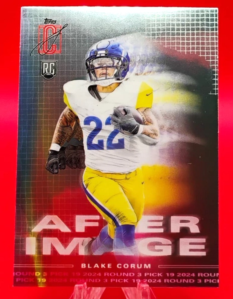 2025 Topps Signature Class Football #AI-14 Blake Corum RC (Rams) After Image