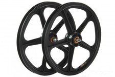 Skyway BMX 20" Tuff Wheels GRAPHITE Carbon Fiber retro wheelset sealed bearings