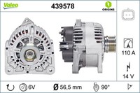 Lichtmaschine Generator Lima Valeo Origins - NEW O.E. Technologie 439578 110A