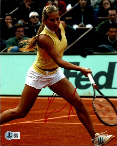 ANNA KOURNIKOVA SIGNIERTES 8 X 10 FOTO BECKETT BAS COA TENNISLEGENDE SEXY HOT 2