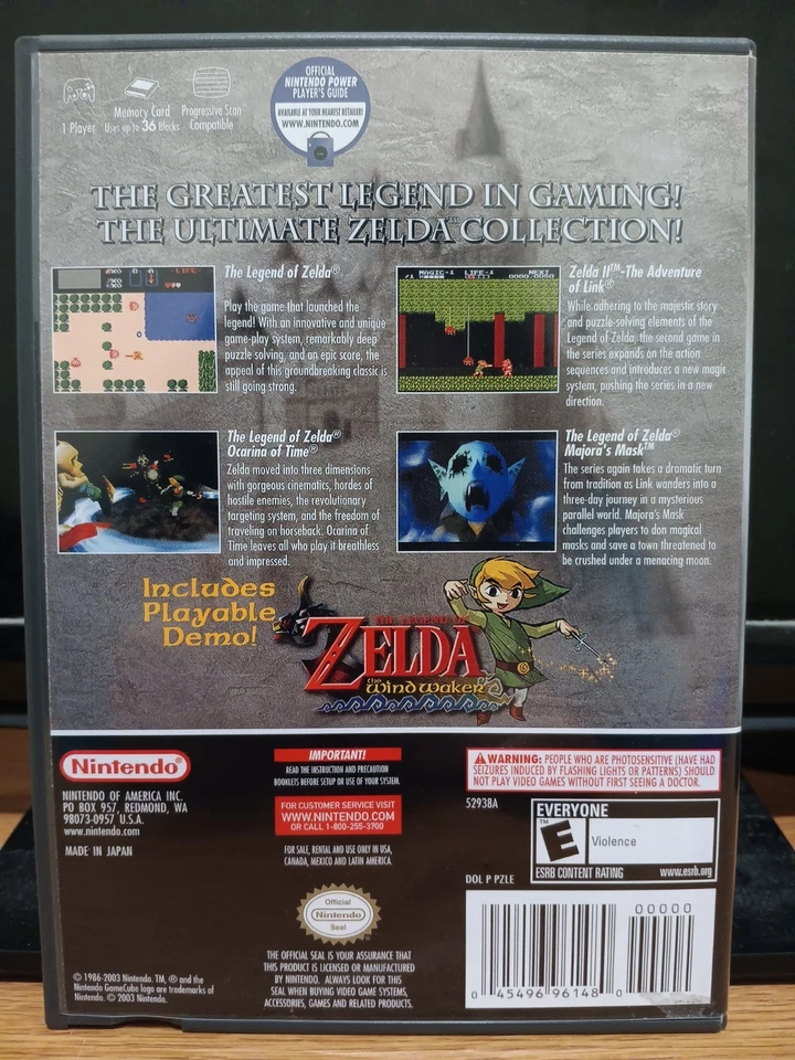 The Legend Of Zelda: Edición Coleccionista Para Nintendo GameCube (COMPLETO EN CAJA) Foto 3 de 4