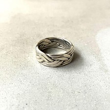 Made in Mexico Vintage Silver Ring US Size 6.5 Unique Handcrafted