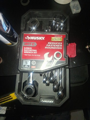 #ad #ad Husky BITE SAE 8 Piece Ratcheting Wrench Set High Torque Non Slip Metal $40.98
