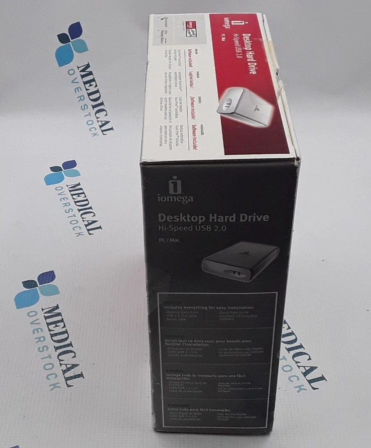Iomega Desktop Hard Drive PC/MAC 250GB Hi Speed USB 2.0 Unopened - Image 4 of 4