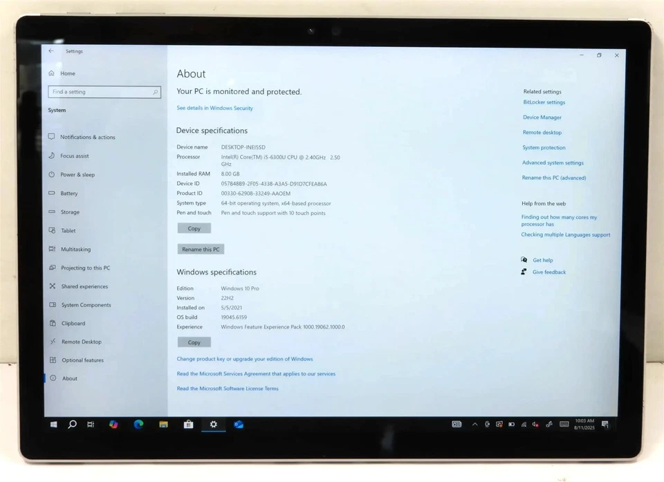 Microsoft Surface Book 1703 13,5"" Core i5-6300U 2,40 GHz 8 GB 256 GB Foto 2 de 4