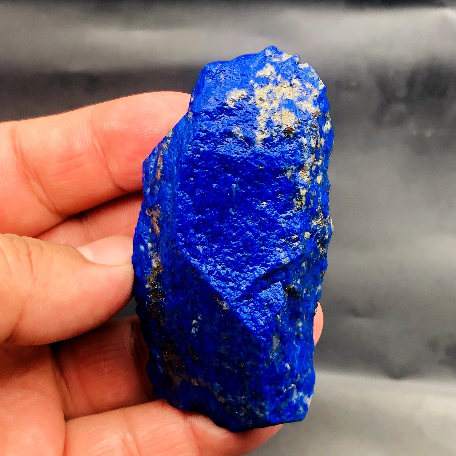 Natural A++ Madani Lapis Lazuli Raw Rough Stone w/ Pyrite 114  grams L421.....1