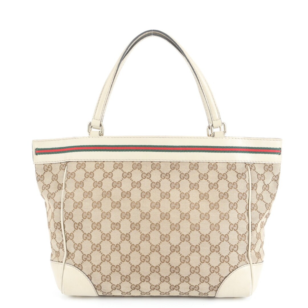 Gucci GG Canvas Sherry Line Mayfair Tote Bag Used Leather 40cm thumbnail 3